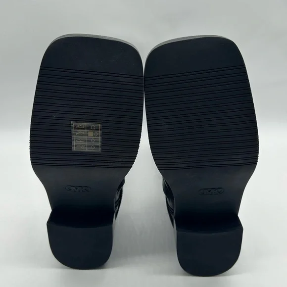 Michael Kors Crosby Moto Boots Black Leather Biker Boots Size 8.5 M NWT - Picture 7 of 10